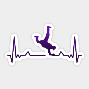 Breakdance Heartbeat Sticker